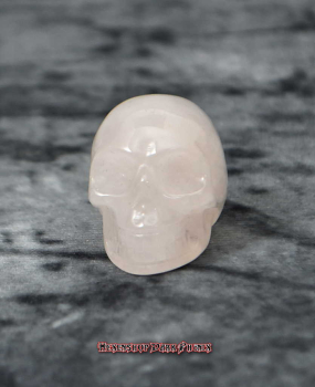 Hexenshop Dark Phönix Rosenquarz Kristallschädel Howe Totenkopf Halbedelstein